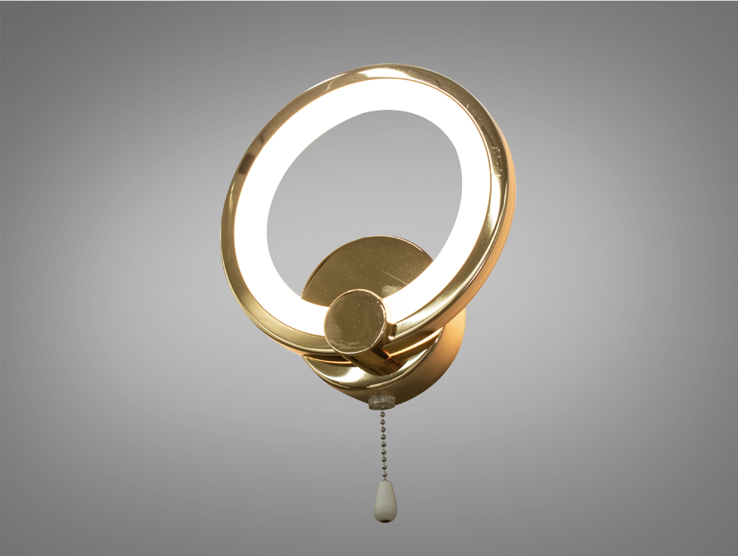 Світильник LED нічний для читання 17W Золотий - фото 1 Світильник LED нічний для читання 17W Золотий - фото 1