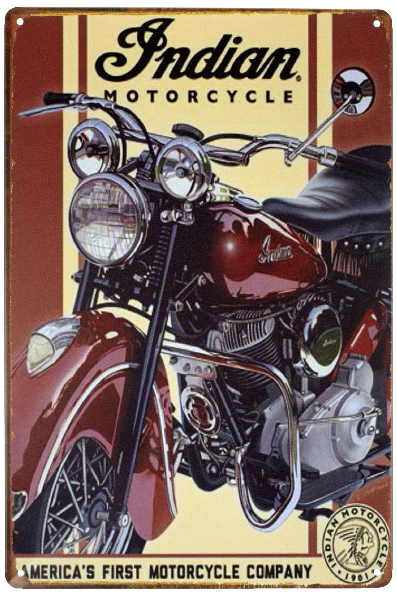 Табличка металева Indian Chief Black Hawk 20x30 см