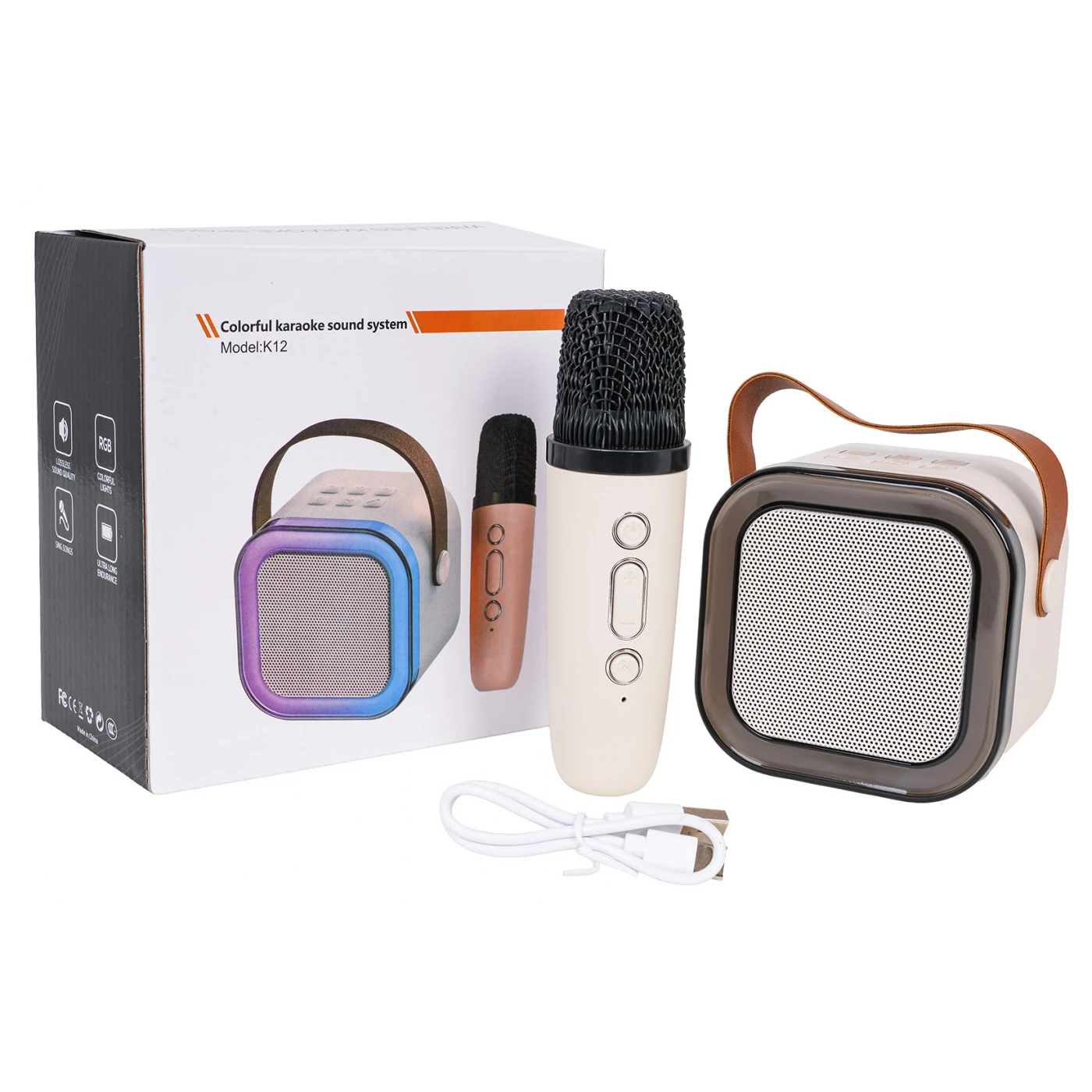 Караоке микрофон детский Ramiz K12 с колонкой (449397)