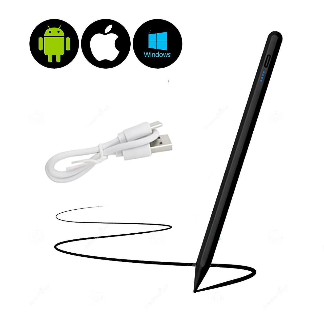 Стилус для планшета и телефона iOS/Android/Windows Черный (180944) - фото 8