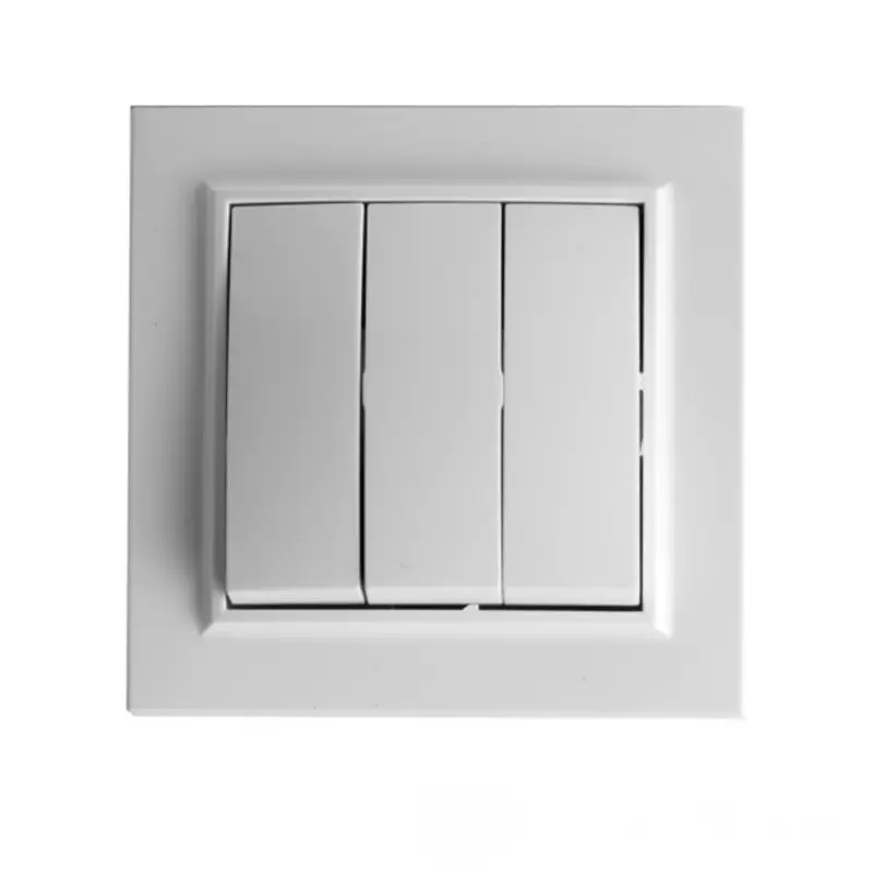 Выключатель тройной ElectroHouse Enzo Белый (EH-2105)