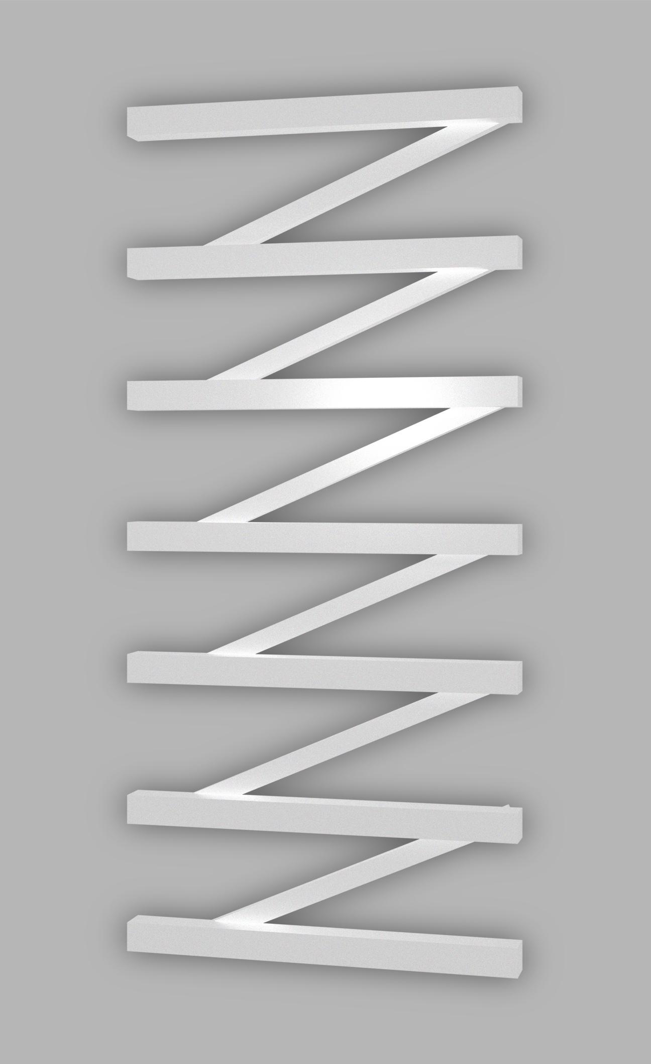 Полотенцесушитель Genesis Aqua ZigZag 100x53 см Белый