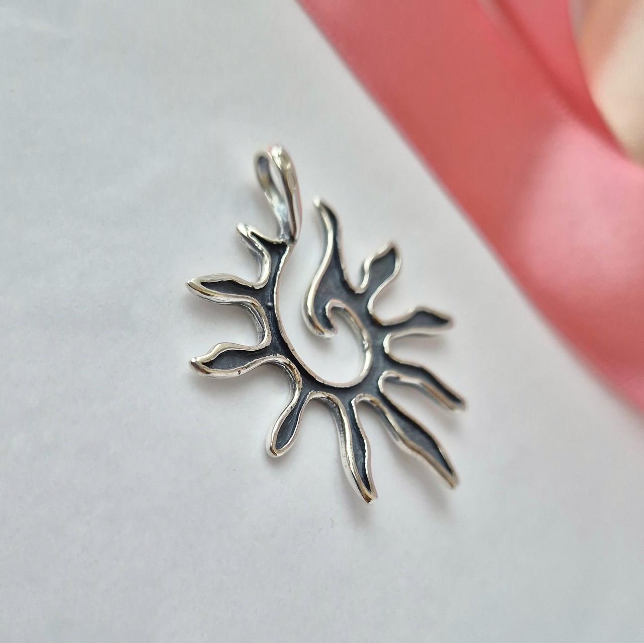 Підвіска без каменів ярило сонце срібло 925 проби родоване 6,34 г (3041пр) - фото 4 Підвіска без каменів ярило сонце срібло 925 проби родоване 6,34 г (3041пр) - фото 4