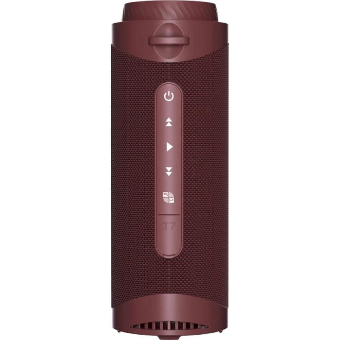 Портативная колонка 30W с Bluetooth 5.3 LED и IPX7 Темно-красный (623805) - фото 2