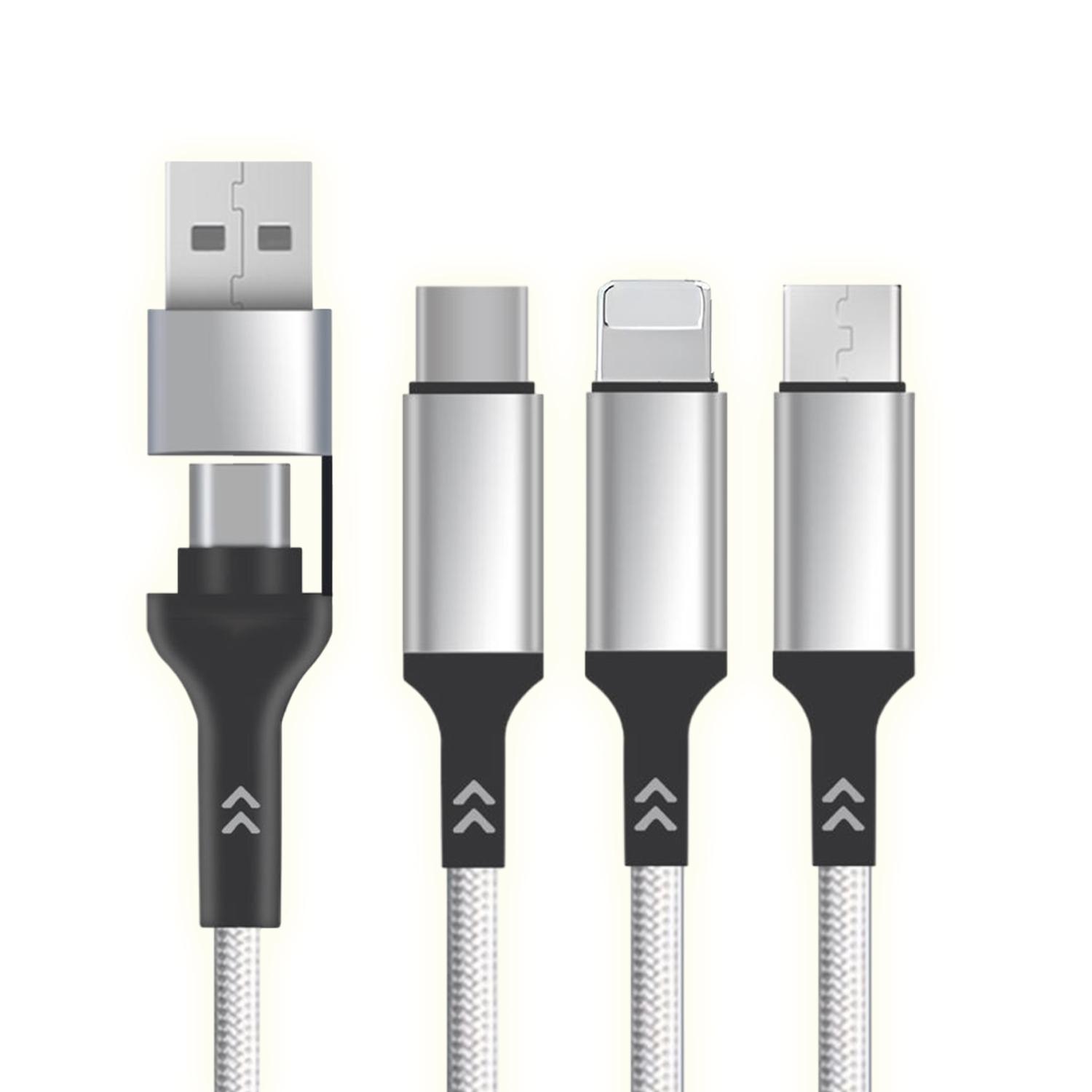 Кабель для телефона GDragon Tech microUSB/type-C 1 м Серый (10_9_1m_2) Кабель для телефона GDragon Tech microUSB/type-C 1 м Серый (10_9_1m_2)
