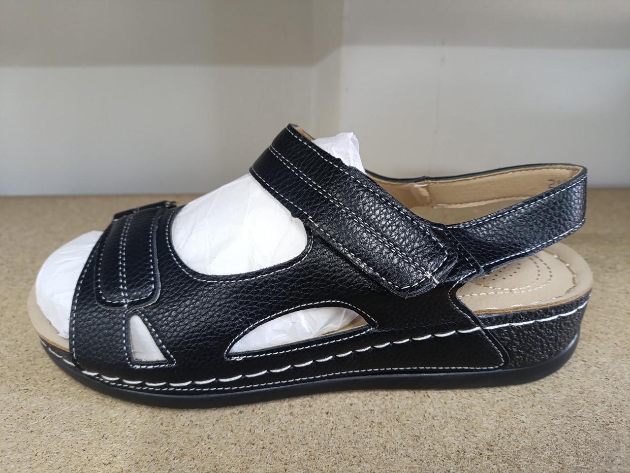 Босоніжки жіночі літні р. 39 Чорний (3008214753)