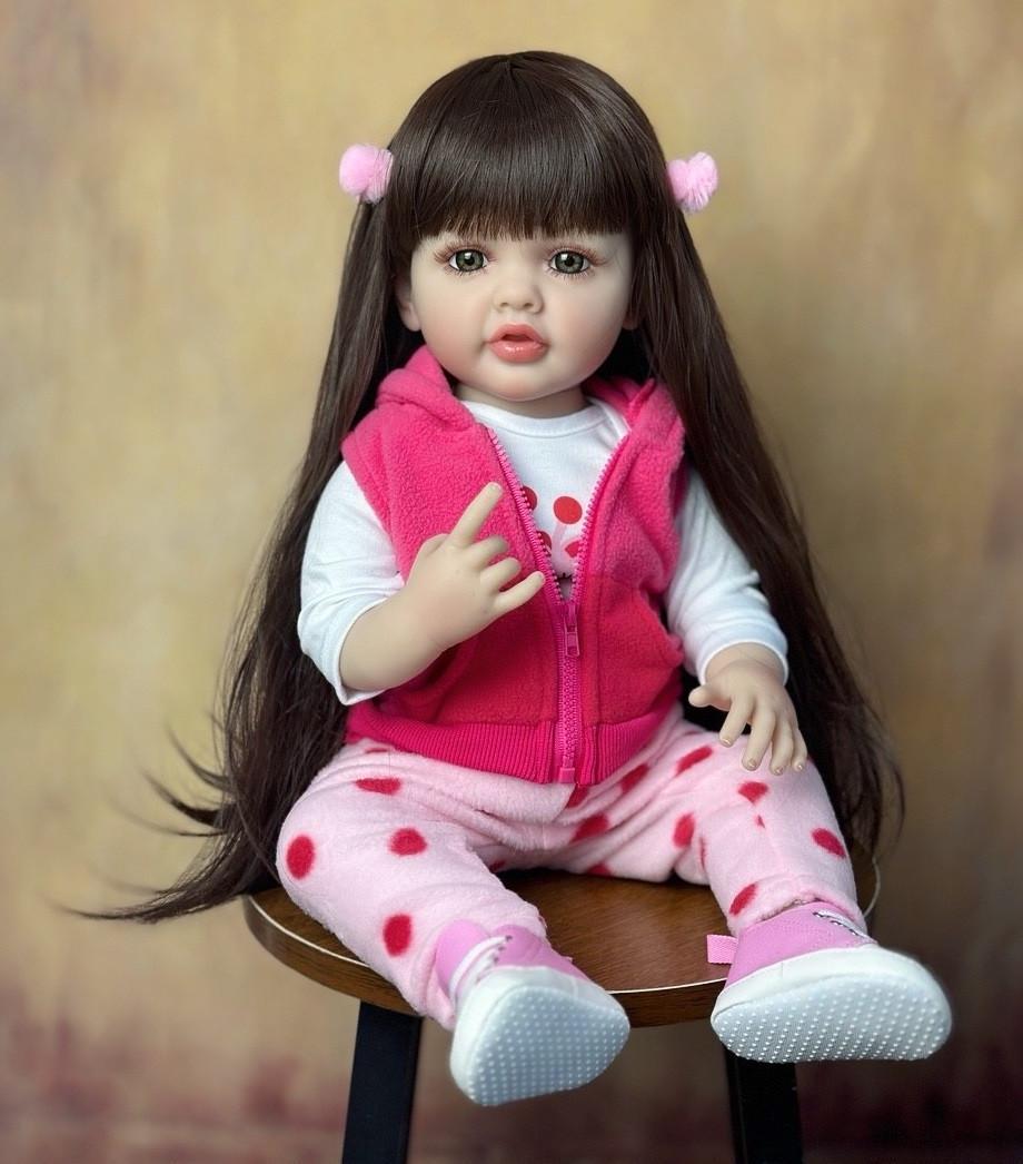 Кукла Reborn София винил-силиконовая с соской/бутылочкой 55 см (2013861021)