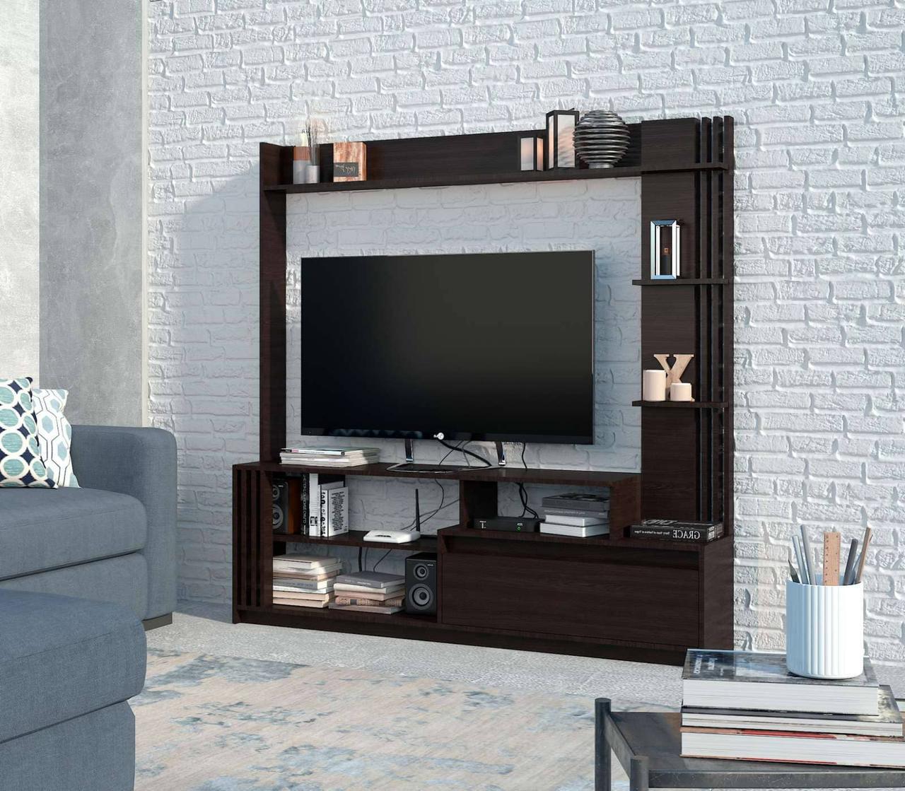 Стенка в гостиную Мастер Форм Брайт левосторонняя 170х32,5х170 см Венге магия (22981535) Стенка в гостиную Мастер Форм Брайт левосторонняя 170х32,5х170 см Венге магия (22981535)