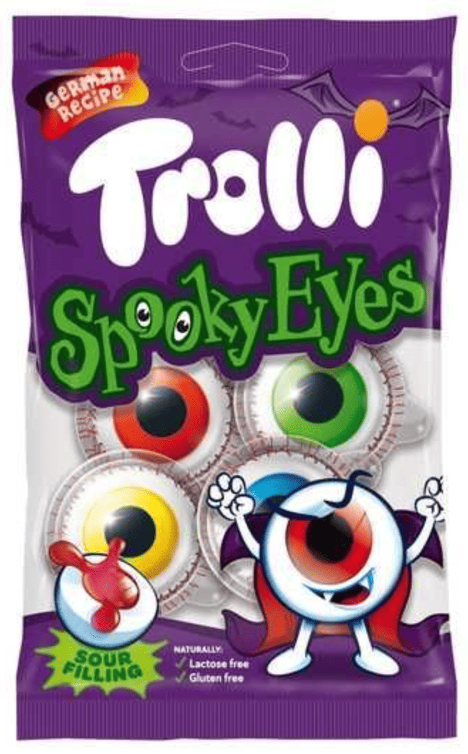 Конфеты желейные Trolli Spooky Eye Halloween 4 шт. 75 г (2761889483)