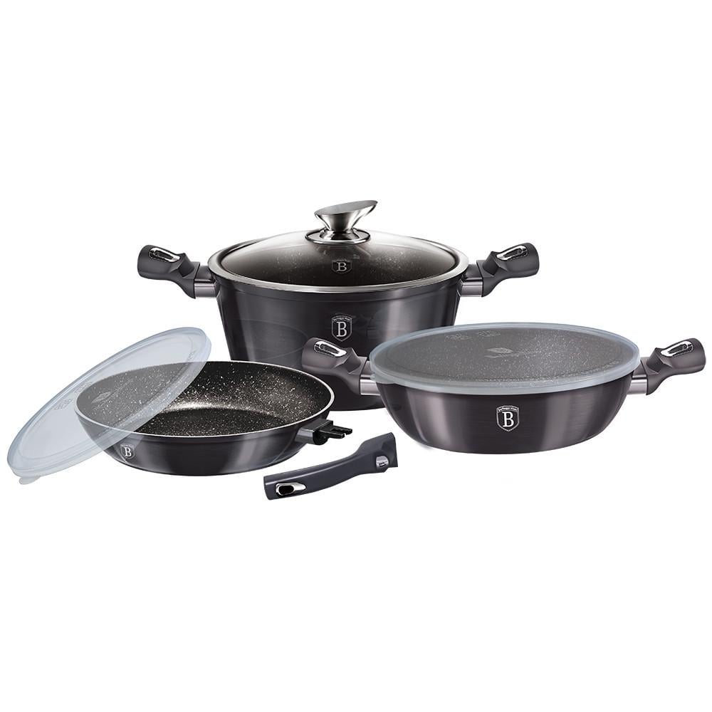 Набор посуды Berlinger Haus Metallic Line Carbon Pro Edition 6 шт. (2238494007) Набор посуды Berlinger Haus Metallic Line Carbon Pro Edition 6 шт. (2238494007)