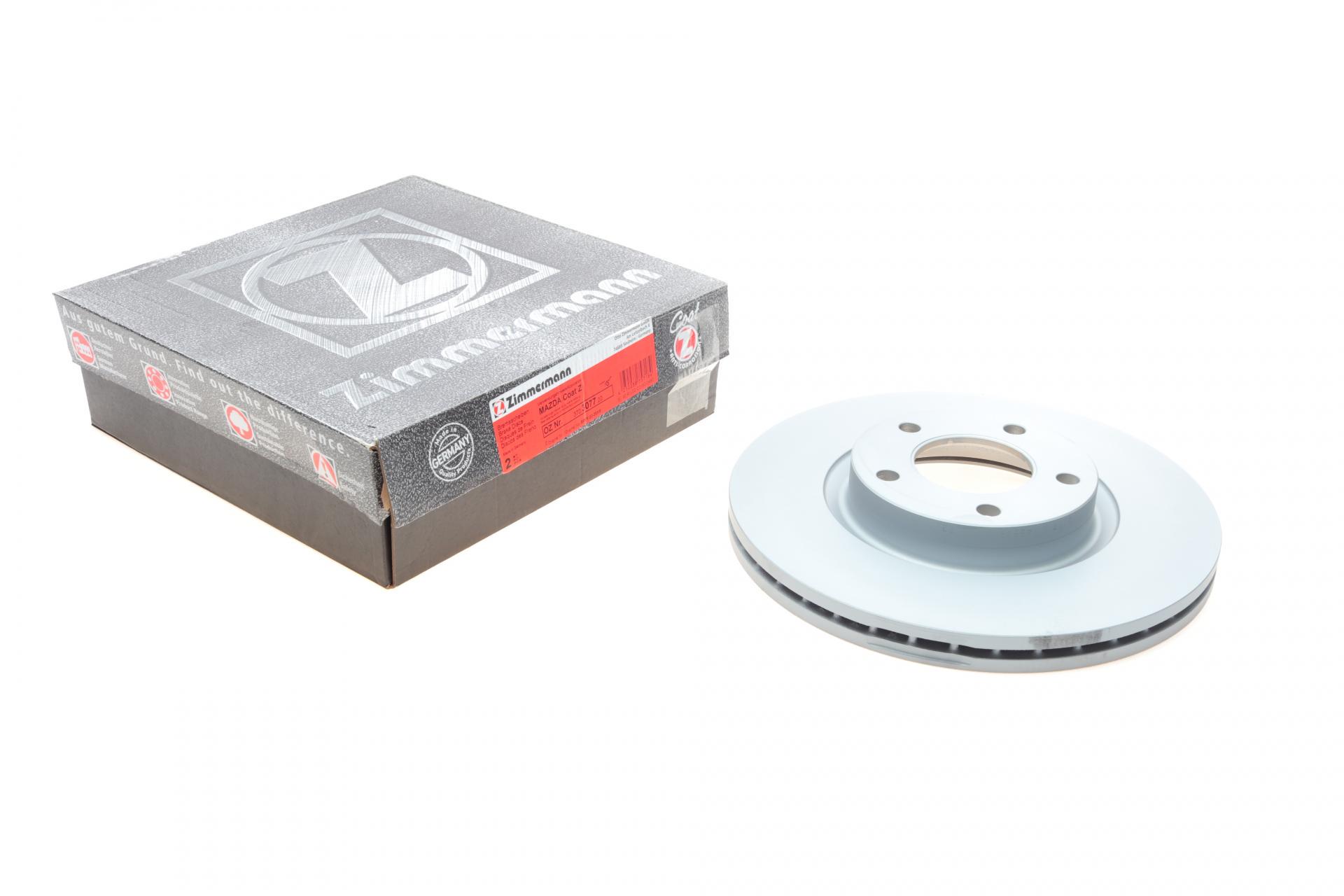 Тормозной диск передний ZIMMERMANN для Mazda 3 03-14/Mazda 5 05-300x25 мм (370.3077.20)