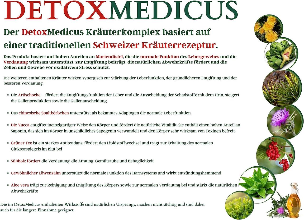 Детокс SwissMedicus очищение организма 120 капсул (50091472) - фото 6