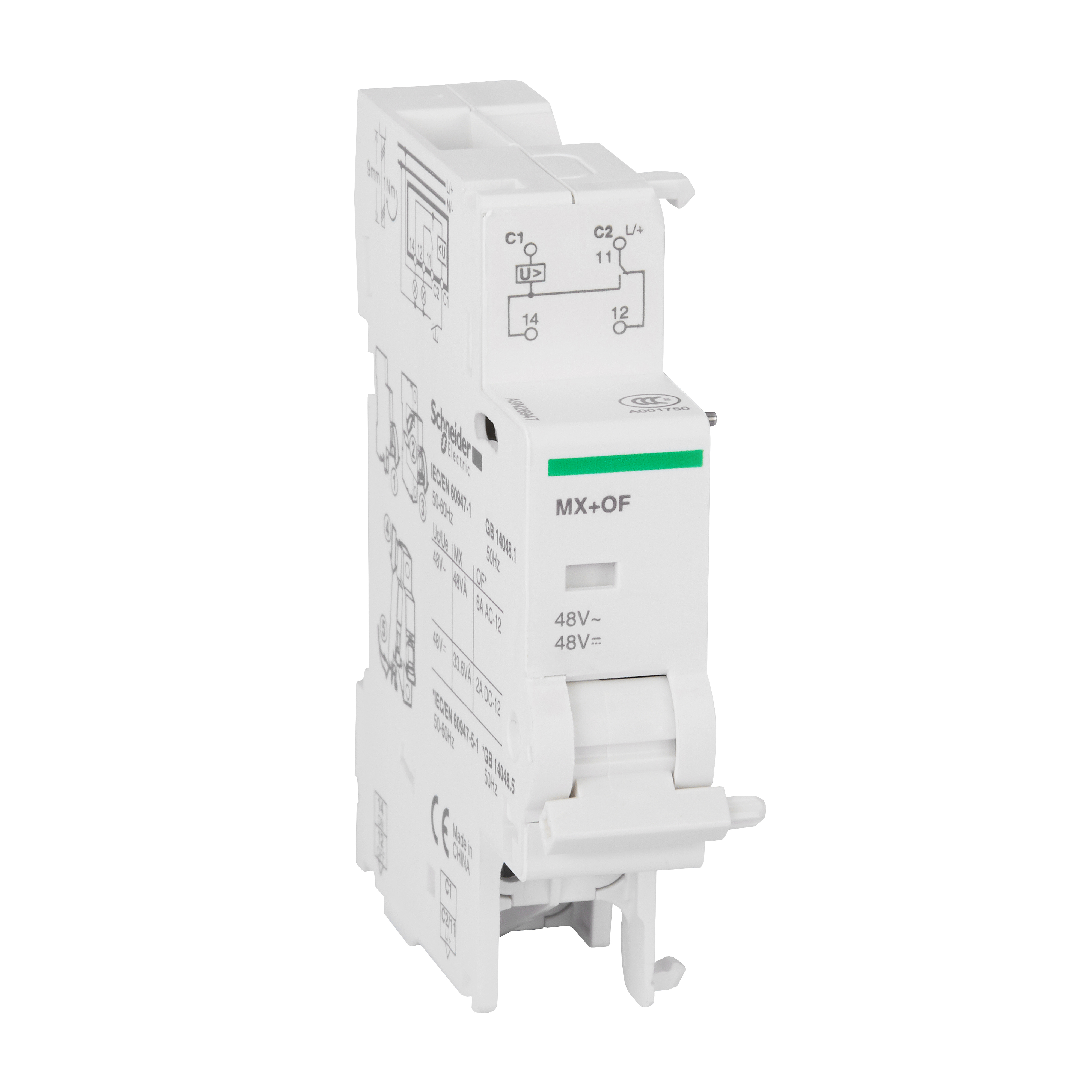 Расцепитель Schneider Electric MX+OF 48V AC/DC для C120/DPN (A9N26947)