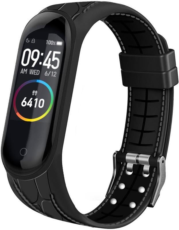 Ремінець силіконовий Cobra для Mi Band 5 Black (16971) Ремінець силіконовий Cobra для Mi Band 5 Black (16971)