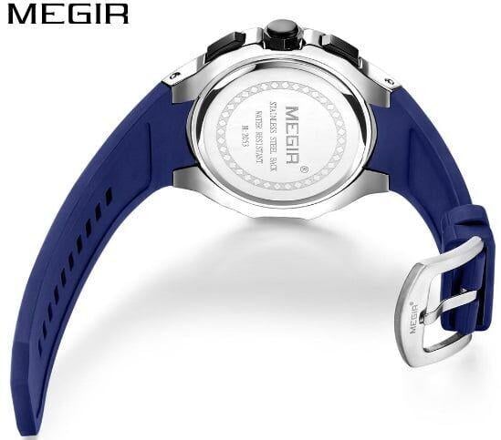 Часы кварцевые мужские Megir 2053 Racer Blue (2053) - фото 4