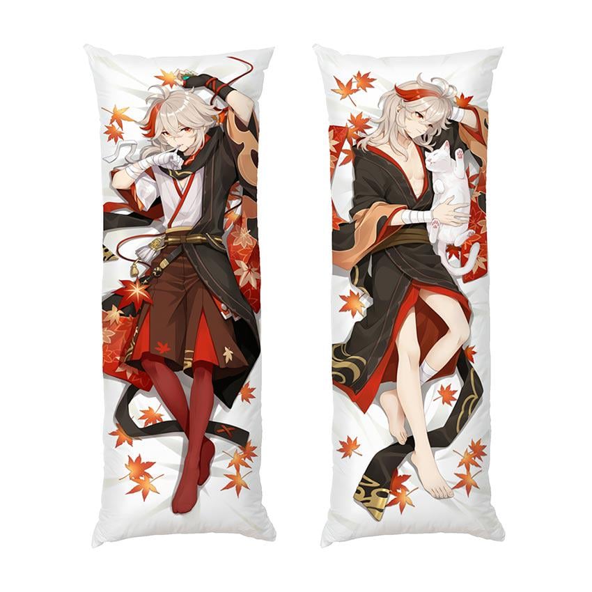 Подушка дакимакура Kazuha Computer Game Genshin Impact габардин 180х60 см (112600-4)
