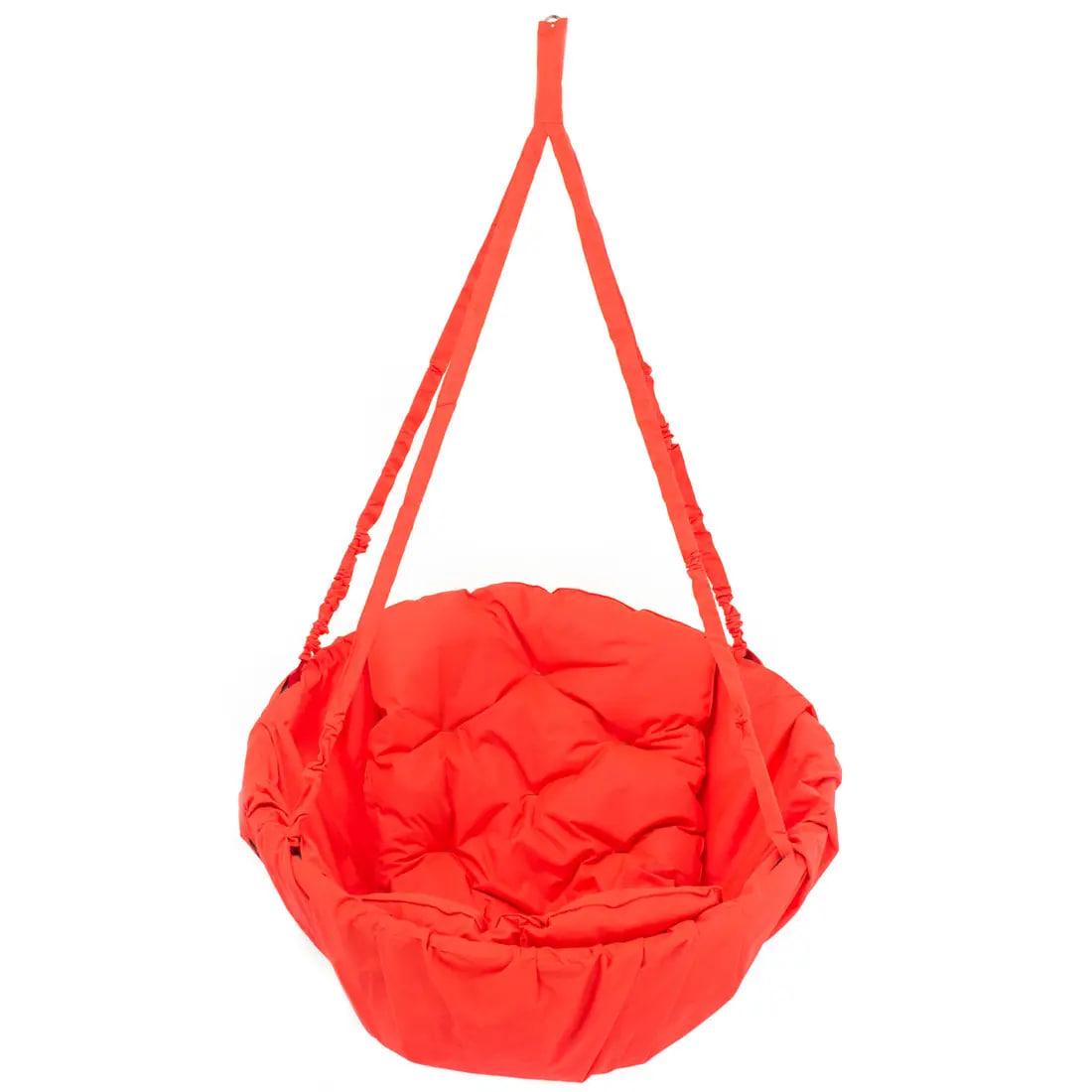 Крісло-гамак підвісне комфорт і легкість до 100 кг 80х80 см Кораловий (А661)