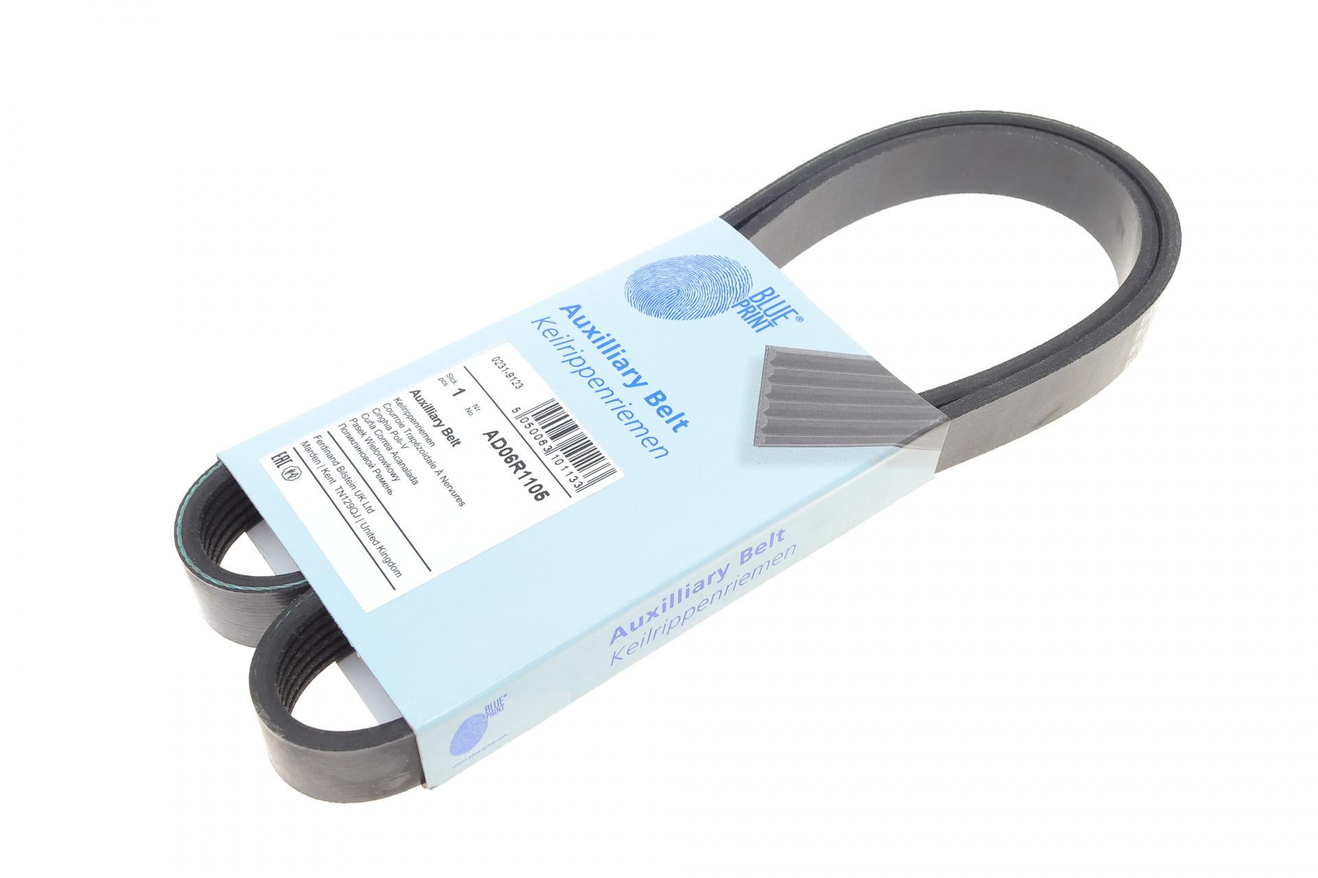 Ремень генератора BLUE PRINT Nissan Primera/Fiat Marea 1.8-2.4JTD 96-02/Honda Accord 1.8-2.0 98-03 (AD06R1105)