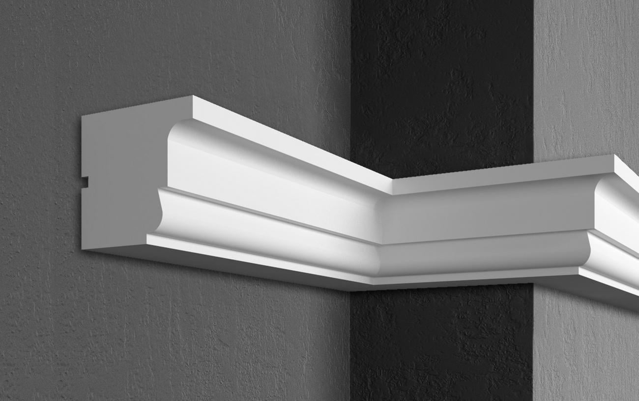 Карниз Prestige decor KC 140 без покрытия 130x112 мм 2000 мм (12370237)