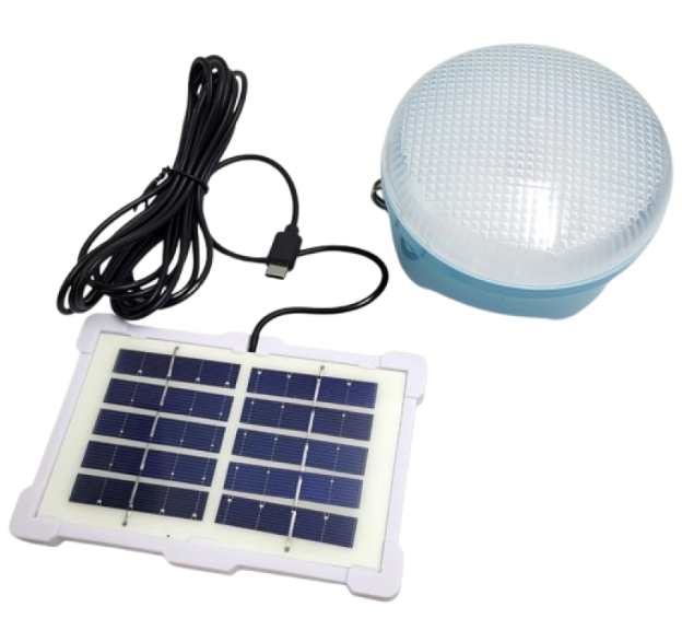 Лампа кемпинговая CCLamp CL023-30 Solar Light LED с солнечной панелью и крючком (21704358)