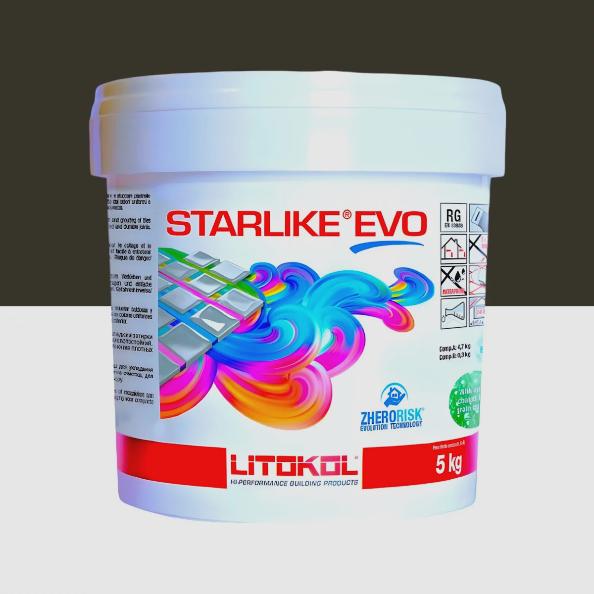 Затирка для плитки Litokol Starlike EVO 235 двокомпонентна епоксидна 5 кг Кава