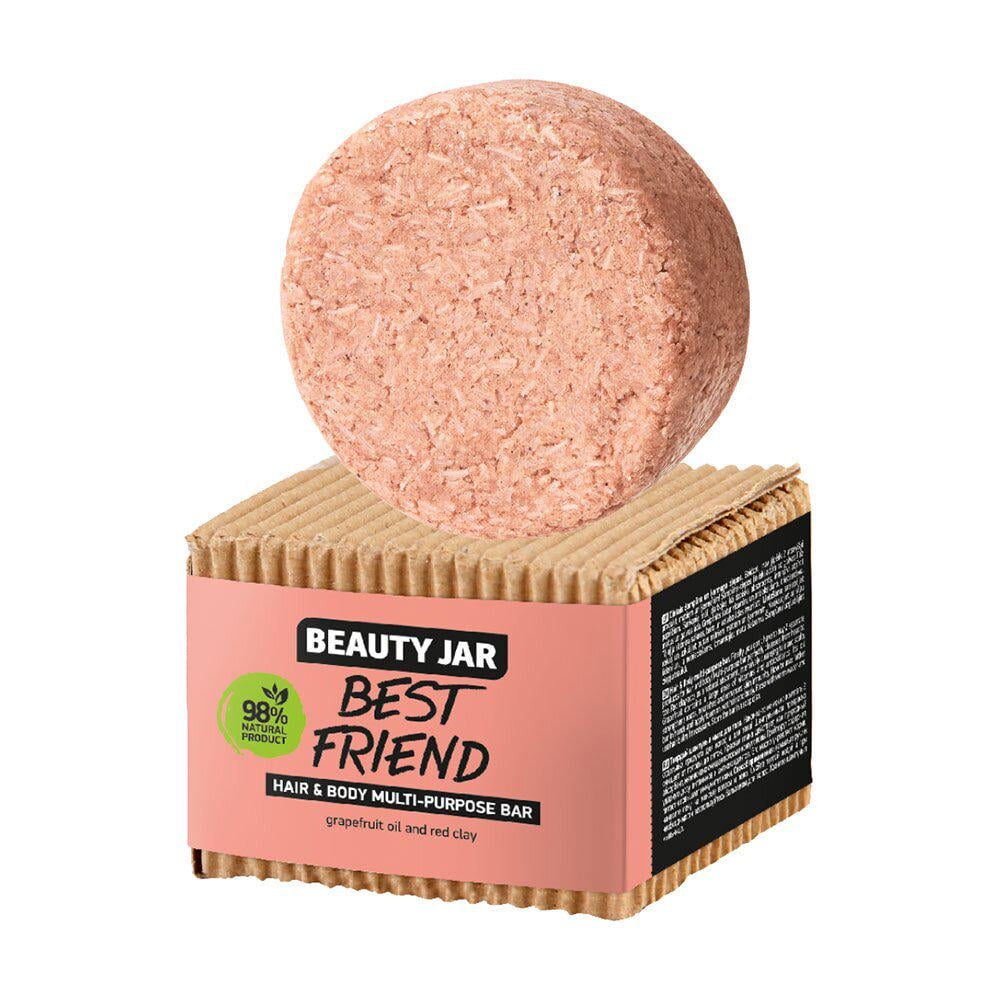 Твердий шампунь-мило для волосся та тіла Beauty Jar Best Friend 65 г (4751030831893)