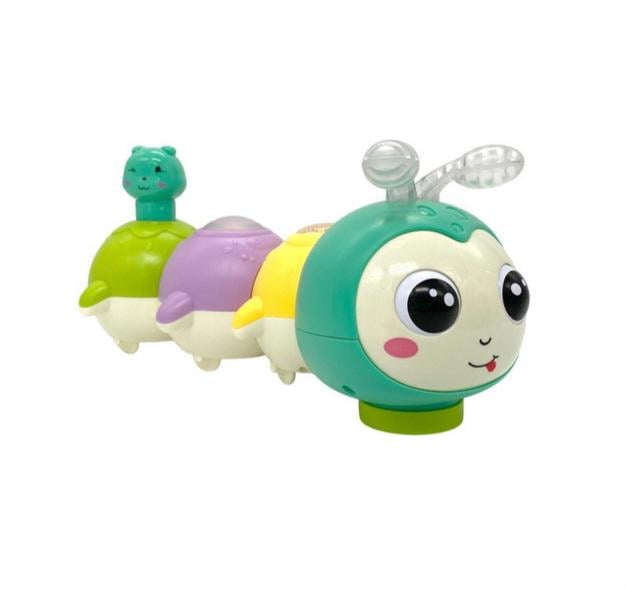 Игрушка музыкальная гусеница 3225 разборная магнитные части ездит с подсветкой (82175)