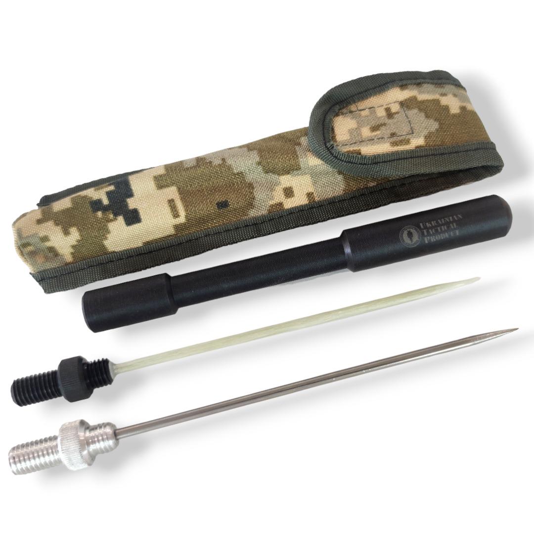 Щуп Малыш диэлектрический на 1 жало с 1 металлическим жалом нержавеющая сталь с чехлом (utp056)