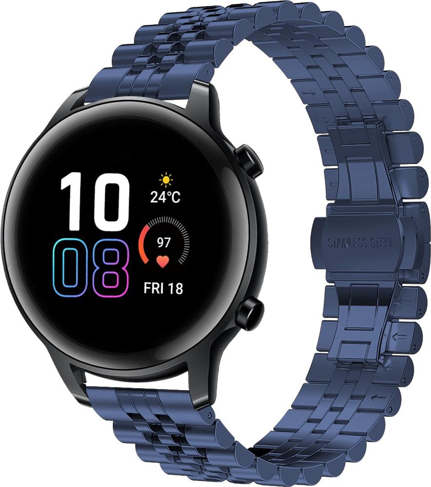 Браслет металлический Stech для Honor Magic Watch 2 42 мм Blue (26980-28)