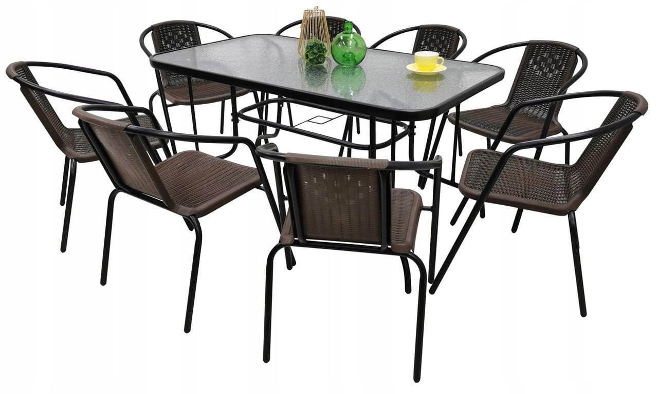 Комплект садовой мебели KONTRAST Garden 8 150 см Brown (18670336)