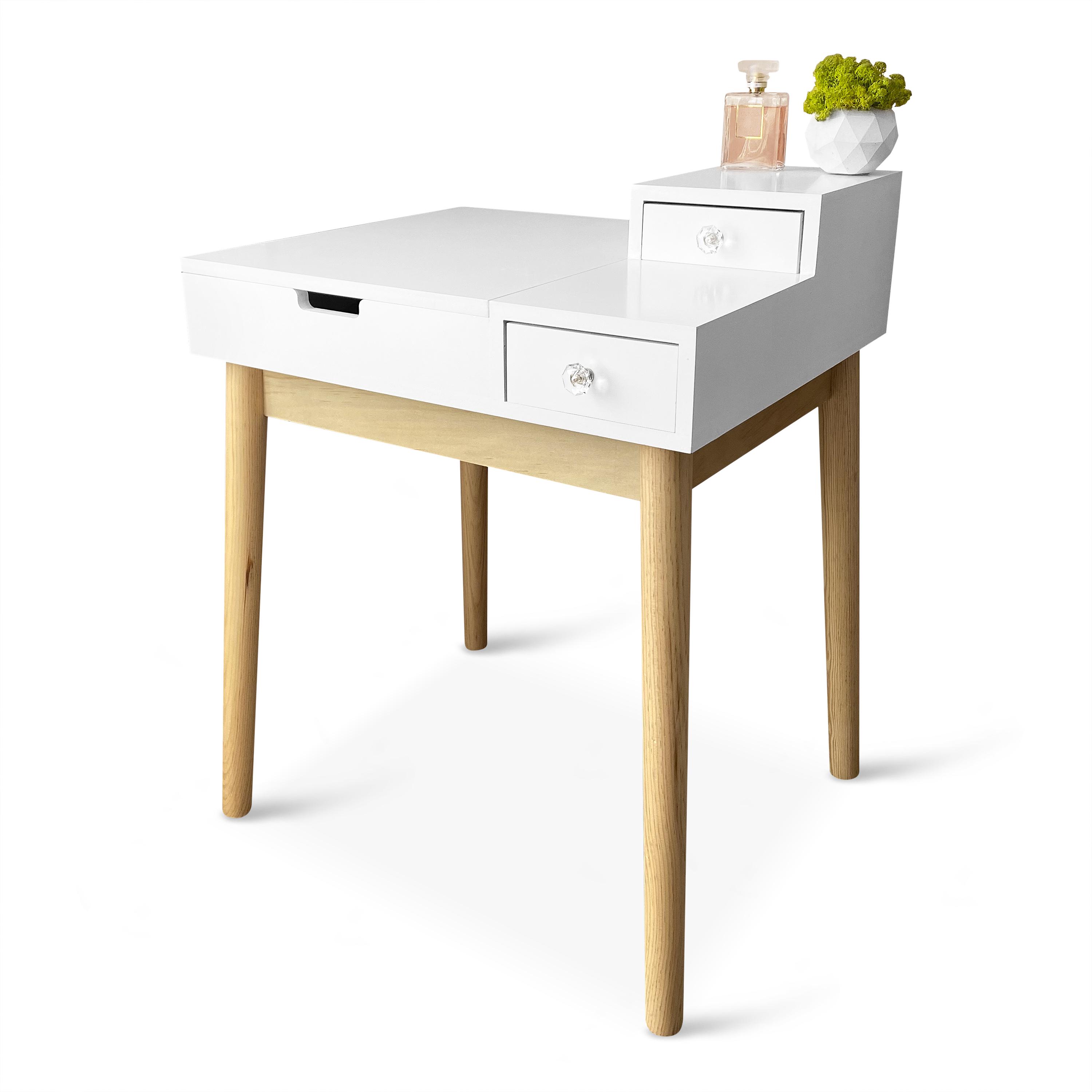 Туалетный столик c зеркалом Homart Maestro и табуретом Белый (9362) - фото 6