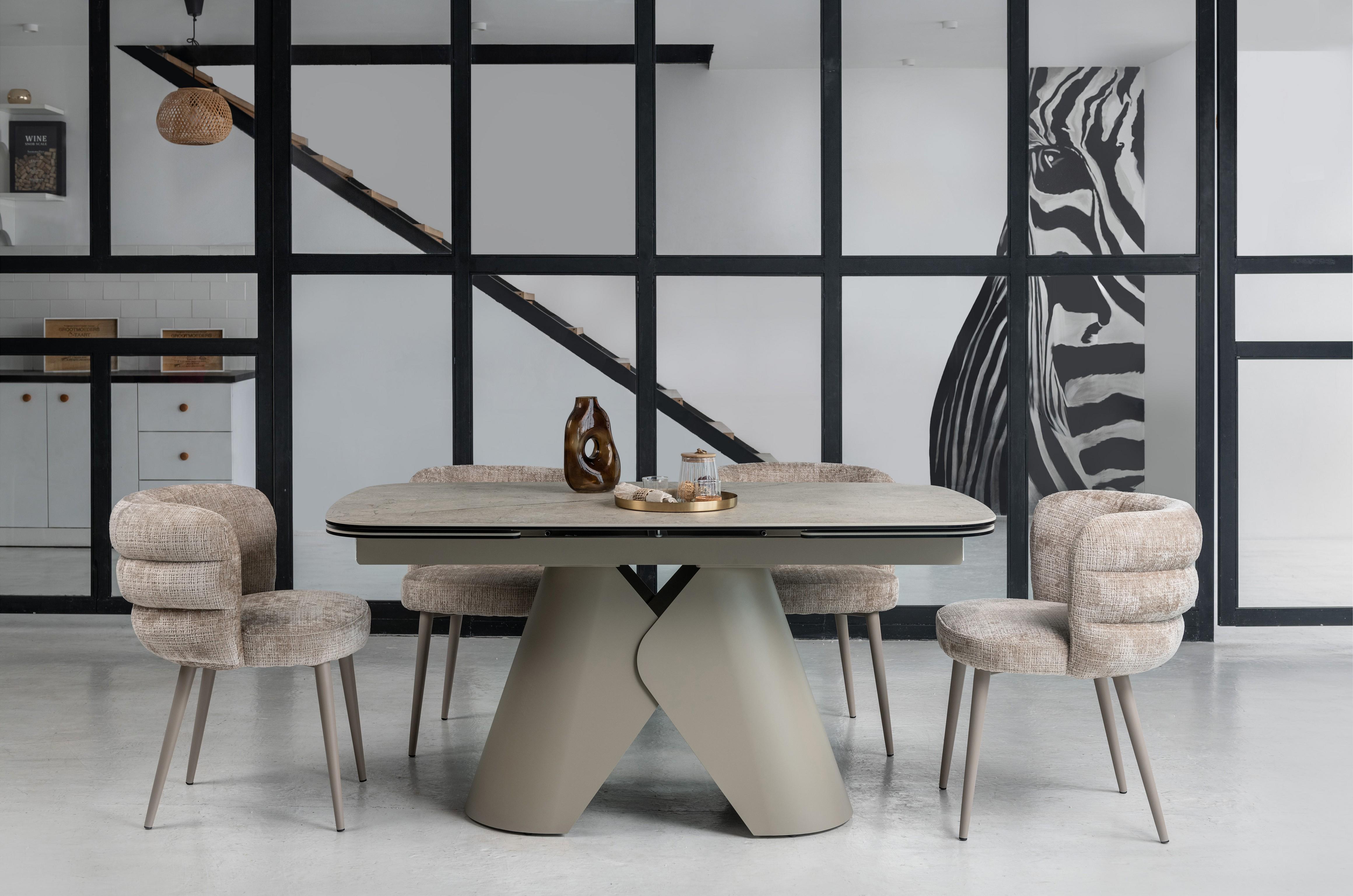 Стіл обідній розсувний Vetro Mebel Паріс 1600- 2400x900x760 мм Іджео беж/Бежевий (TМL-997) - фото 6 Стіл обідній розсувний Vetro Mebel Паріс 1600- 2400x900x760 мм Іджео беж/Бежевий (TМL-997) - фото 6