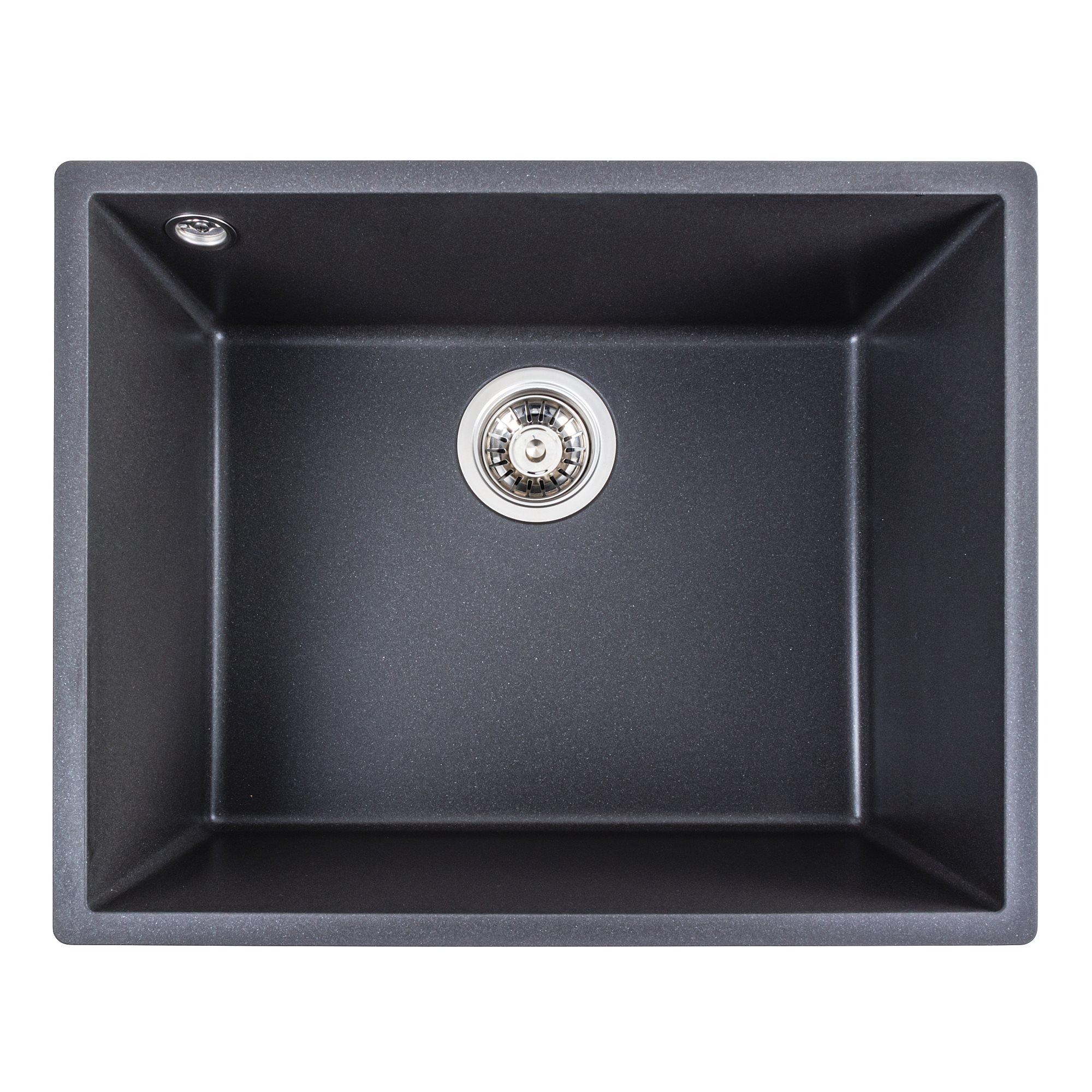 Мойка для кухни гранитная Platinum 5444 OASIS матовая Морион Мойка для кухни гранитная Platinum 5444 OASIS матовая Морион