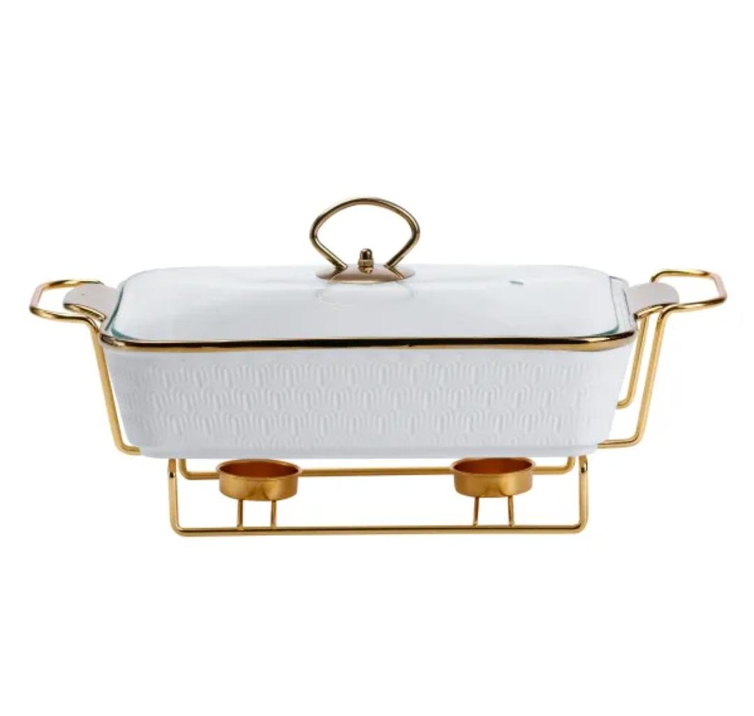 Марміт YIWU HP1015 порцеляновий 2 л 40×23×12 см Білий (HP1015) Марміт YIWU HP1015 порцеляновий 2 л 40×23×12 см Білий (HP1015)