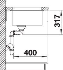 Мойка кухонная Blanco 527167 SUBLINE 430/270-U (40984) - фото 5 Мойка кухонная Blanco 527167 SUBLINE 430/270-U (40984) - фото 5