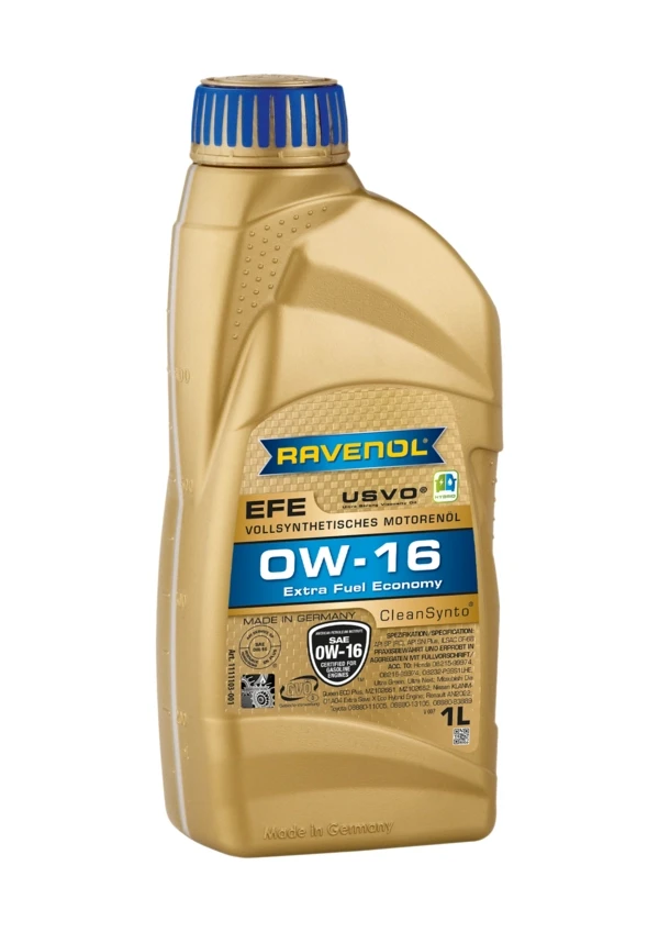 Моторное масло RAVENOL EFE 0W-16 синтетика 1 л (1111103-001)