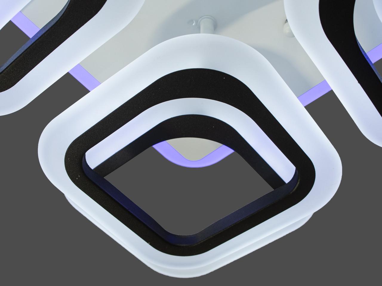 Люстра акриловая для спальни HAS8060-4+4BK-LS 120W 16 м2 - фото 5 Люстра акриловая для спальни HAS8060-4+4BK-LS 120W 16 м2 - фото 5