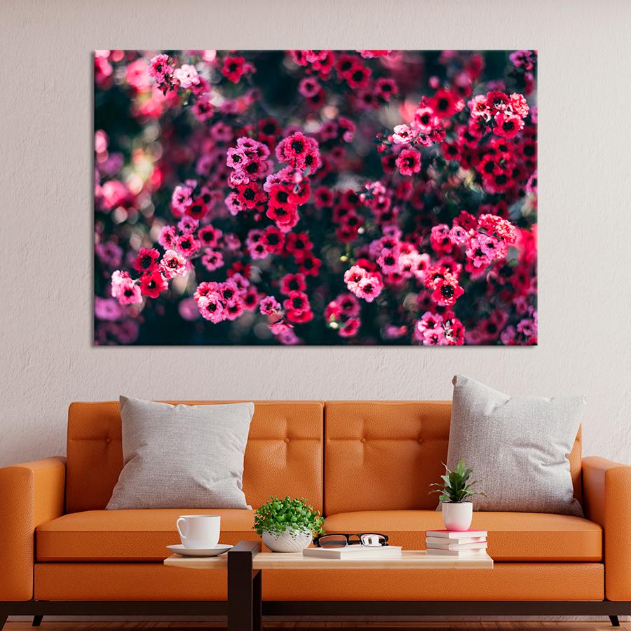 Картина цветы и растения Розовый куст 120x80 см (A1032-1)