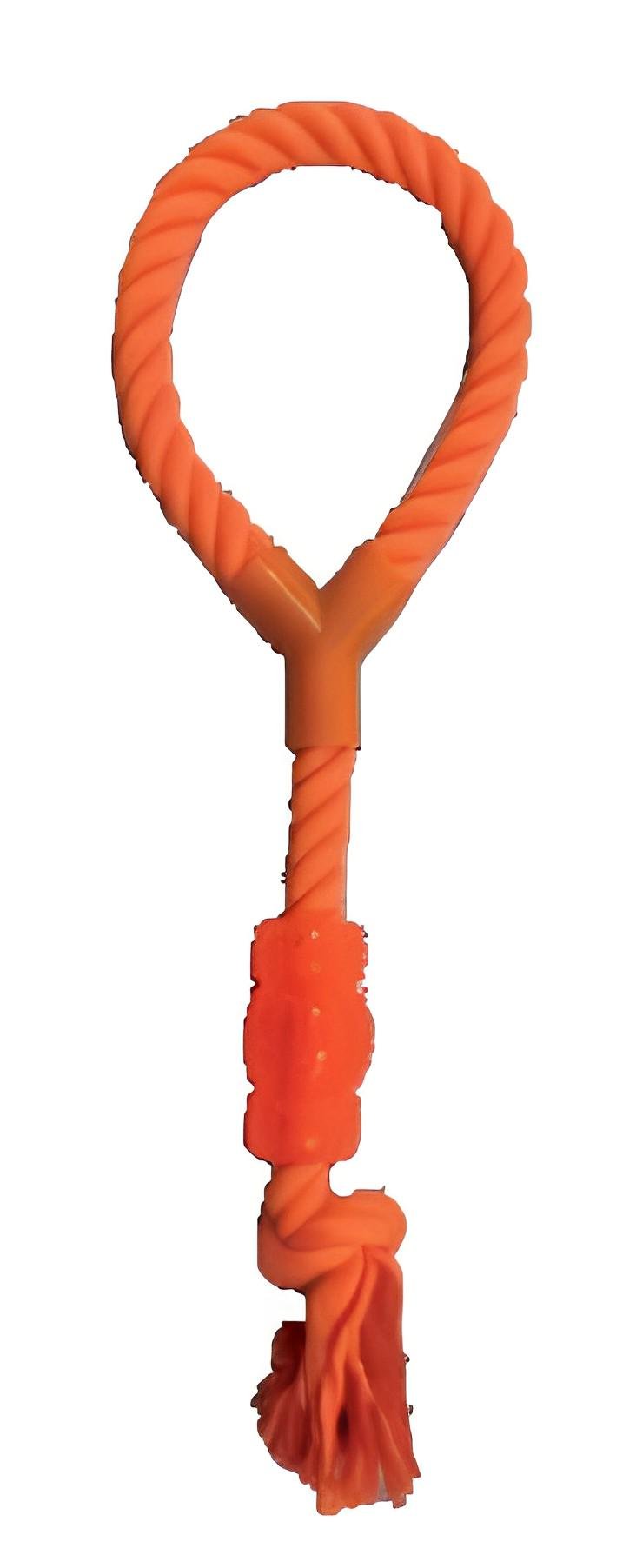 Игрушка для собак Croci JUICE канат с ручкой и конфетой 40 см Оранжевый (1199892548) - фото 1 Игрушка для собак Croci JUICE канат с ручкой и конфетой 40 см Оранжевый (1199892548) - фото 1