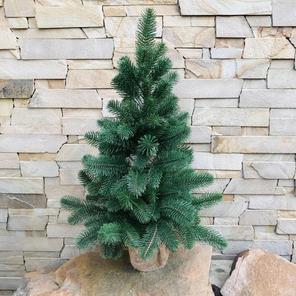 Ялинка лита Premium в мішковині 70 см Зелений (100/70/G) - фото 3 Ялинка лита Premium в мішковині 70 см Зелений (100/70/G) - фото 3