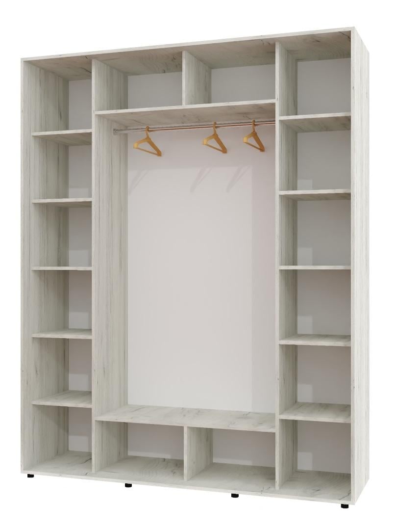 Корпус шкафа-купе Алекса ШК-05 170х60х220 см Дуб крафт белый