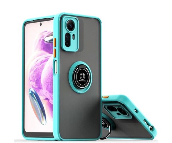Чехол-накладка TPU Color Matte Ring для Xiaomi Redmi Note 12s Голубой