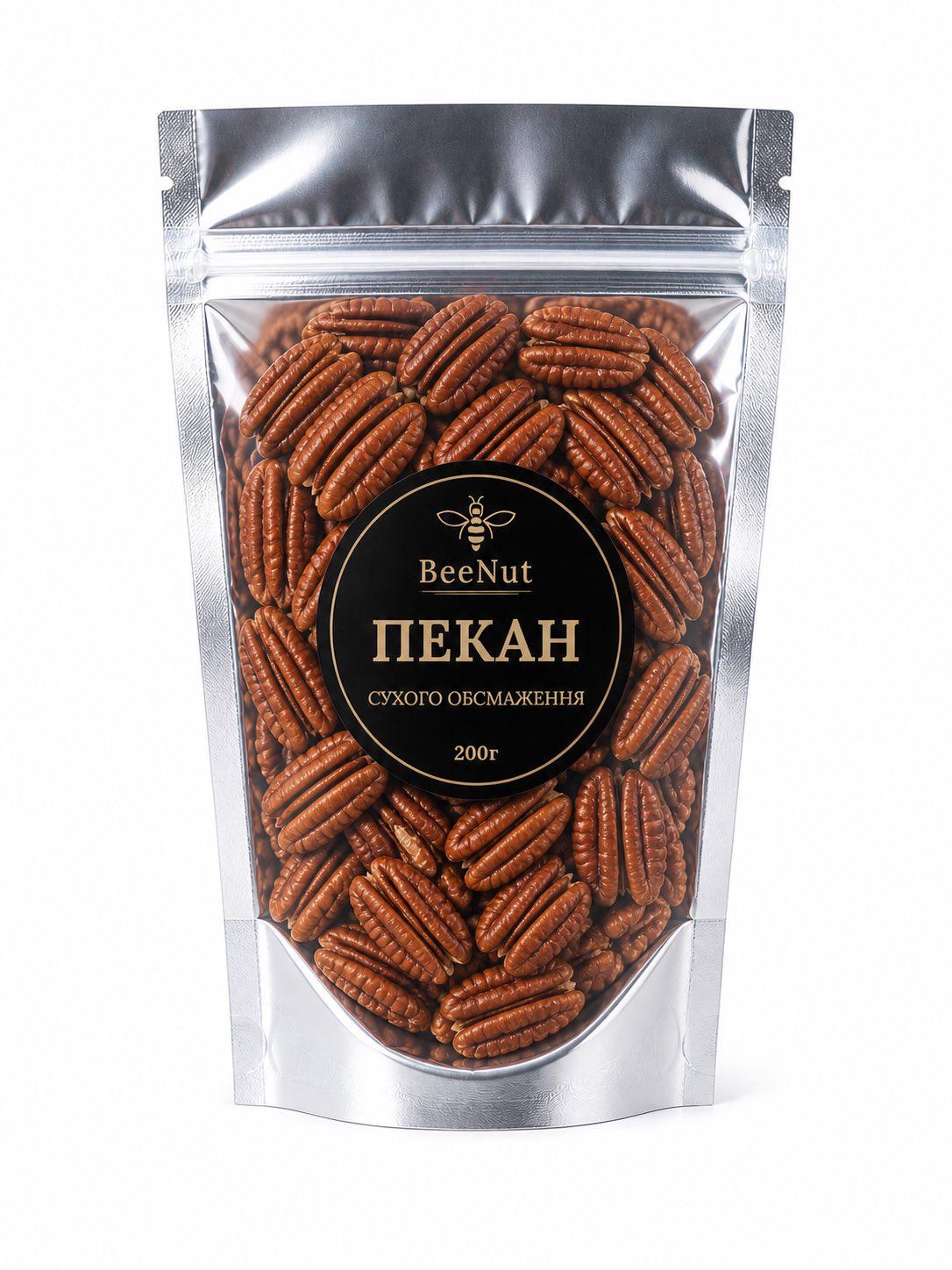 Орех пекан сухой обжарки очищенный BeeNut 200 г