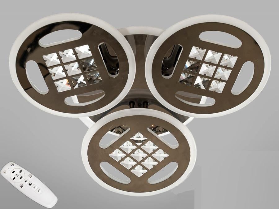 Люстра потолочная Octav светодиодная с диммером 100 Вт (6011/3BHR LED)