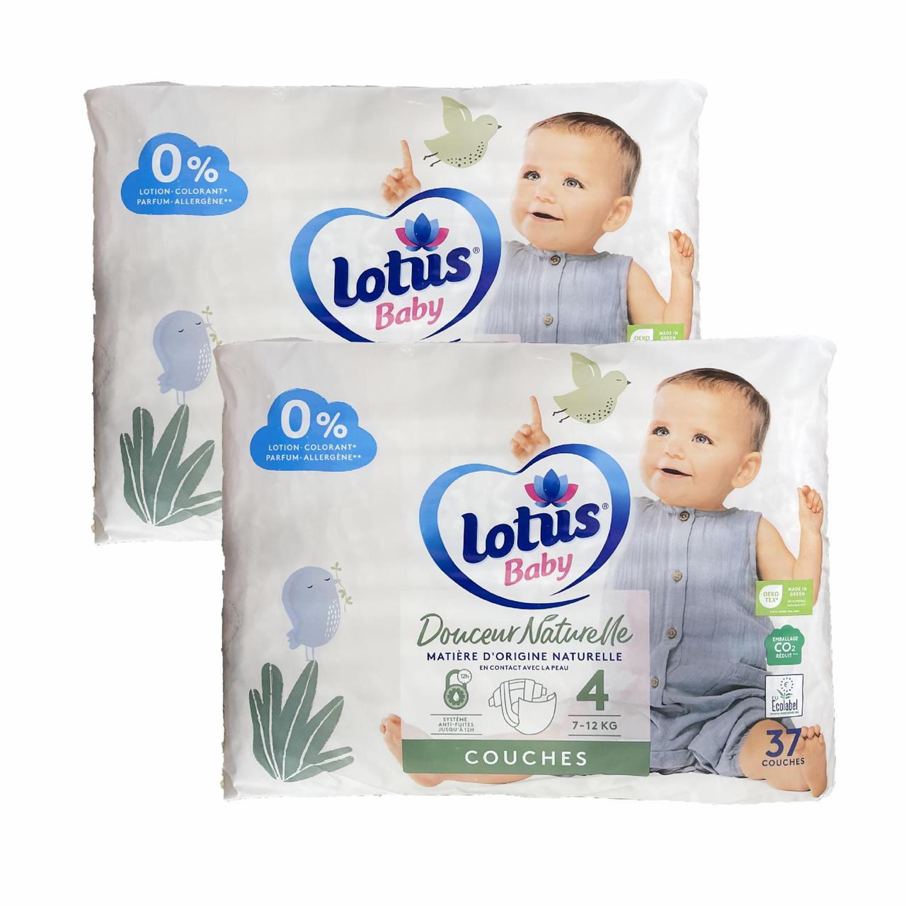 Підгузки дитячі Lotus Baby 4 7-12 кг 74 шт. (2172978333)