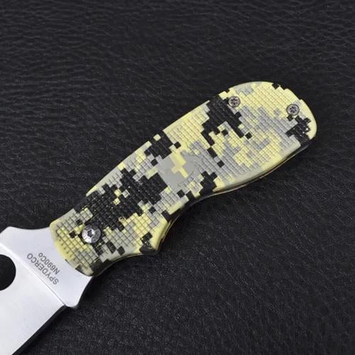 Нож карманный Spyderco Squeak N690Co Хаки (24064905) - фото 2 Нож карманный Spyderco Squeak N690Co Хаки (24064905) - фото 2