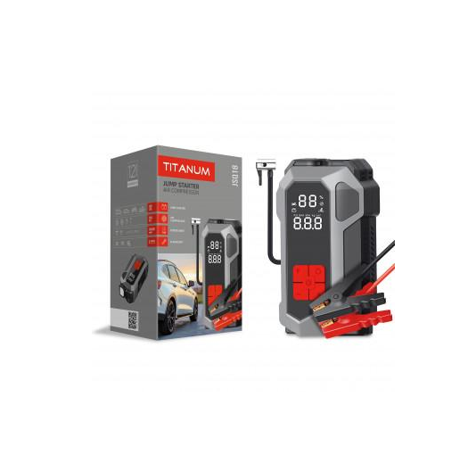 Пускозарядное устройство TITANUM JSQ18 4в1 2000A 10000 mAh Пускозарядное устройство TITANUM JSQ18 4в1 2000A 10000 mAh