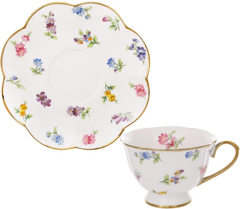 Чайный сервиз Petite Fleur фарфоровый на 6 персон 220 мл
