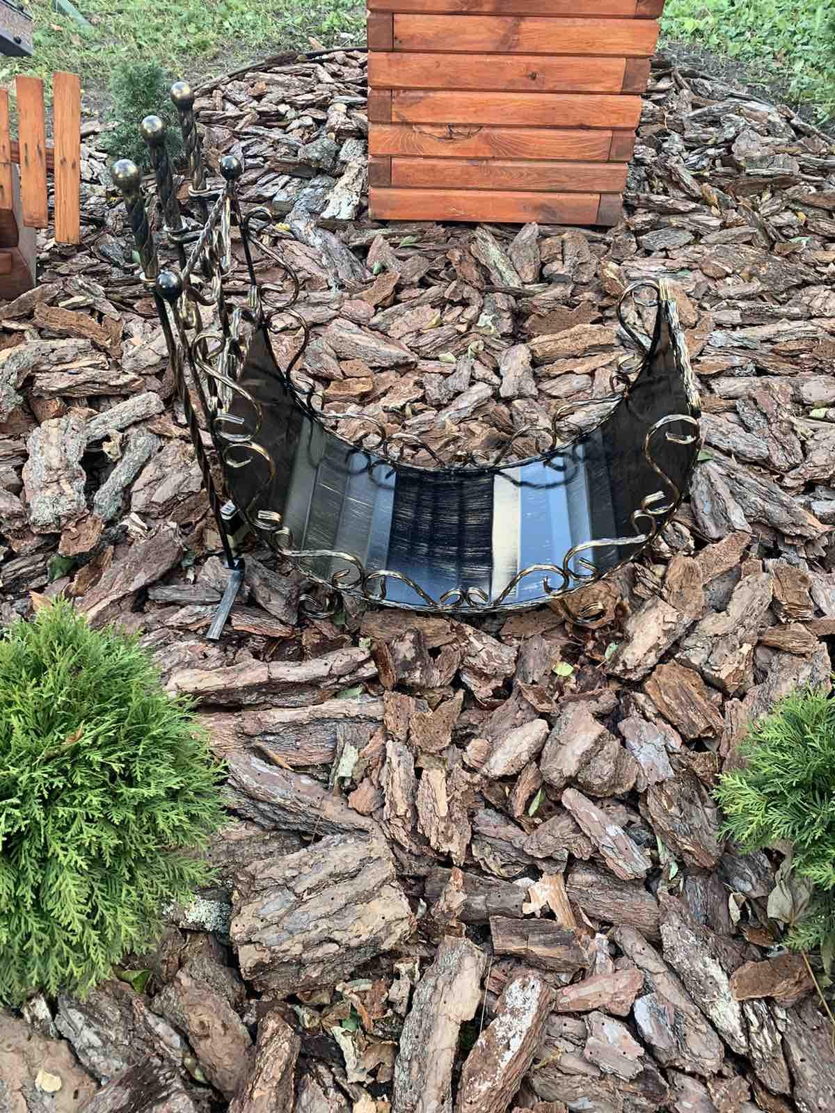 Набор для камина кованый с дровницей 70х38 см (Vi_00112) - фото 7