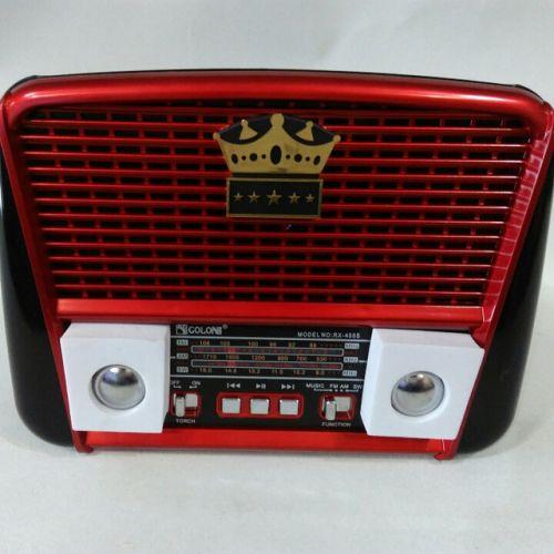 Колонка портативна MP3 USB Golon RX-455S Solar Black/Red (503866) - фото 5